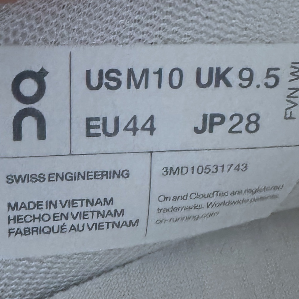 On Running Men's White Sneakers - Picture 6 of 6